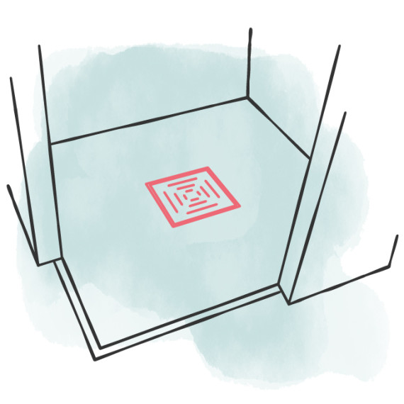 Bodenablauf in der Dusche