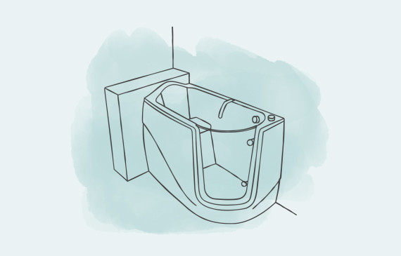 Sitzbadewanne