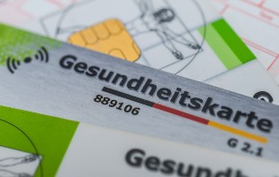 Elektronische Gesundheitskarte eGK mit NFC
