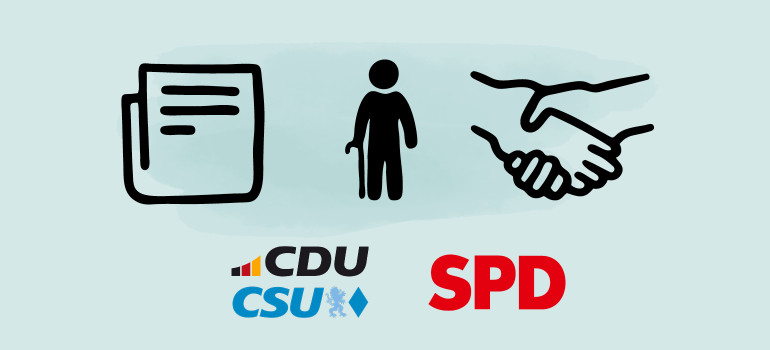 Symbolbild Koalitionsvertrag 2025 CDU CSU SPD 2025