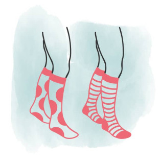 Stützstrümpfe in unterschiedlichen Designs