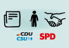 Symbolbild Koalitionsvertrag 2025 CDU CSU SPD 2025